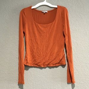 Orange crop top
